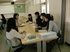 新入生担任と打合せ