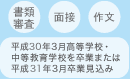 書類審査/作文/面接/平成23年3月高等学校・中等教育学校を卒業または平成24年3月卒業見込み