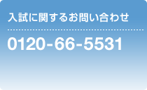 入試に関するお問い合わせ 0120-66-5531